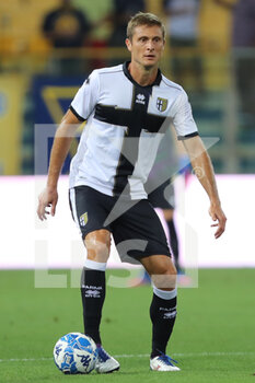 2022-07-29 - Simone Romagnoli of PARMA CALCIO in action during the friendly match between Parma Calcio and US Lecce at Ennio Tardini on July 29, 2022 in Parma, Italy. - PARMA CALCIO VS US LECCE - FRIENDLY MATCH - SOCCER