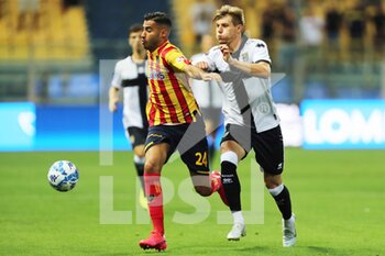 2022-07-29 - Adrian Benedyczak Franco Vazquez of PARMA CALCIO competes for the ball with Gianluca Frabotta of US LECCE during the friendly match between Parma Calcio and US Lecce at Ennio Tardini on July 29, 2022 in Parma, Italy. - PARMA CALCIO VS US LECCE - FRIENDLY MATCH - SOCCER