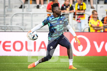 2022-07-23 - Andre ONANA of Inter Milan during the Pre Season Friendly football match between RC Lens and FC Internazionale Milano (Inter Milan) on July 23, 2022 at Bollaert-Delelis stadium in Lens, France - FOOTBALL - FRIENDLY GAME - LENS V FC INTER - INTERNAZIONALE - FRIENDLY MATCH - SOCCER