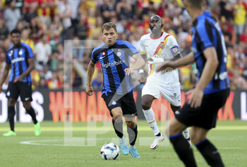 2022-07-23 - Nicolo Barella of Inter Milan during the Pre-Season Friendly football match between RC Lens and Inter Milan (FC Internazionale) on July 23, 2022 at Stade Bollaert-Delelis in Lens, France - FOOTBALL - FRIENDLY GAME - LENS V FC INTER - INTERNAZIONALE - FRIENDLY MATCH - SOCCER