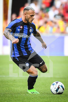 2022-07-23 - Frederico DIMARCO of Inter Milan during the Pre Season Friendly football match between RC Lens and FC Internazionale Milano (Inter Milan) on July 23, 2022 at Bollaert-Delelis stadium in Lens, France - FOOTBALL - FRIENDLY GAME - LENS V FC INTER - INTERNAZIONALE - FRIENDLY MATCH - SOCCER