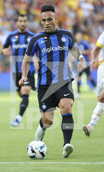 2022-07-23 - Lautaro Martinez of Inter Milan during the Pre-Season Friendly football match between RC Lens and Inter Milan (FC Internazionale) on July 23, 2022 at Stade Bollaert-Delelis in Lens, France - FOOTBALL - FRIENDLY GAME - LENS V FC INTER - INTERNAZIONALE - FRIENDLY MATCH - SOCCER