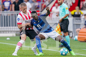 2022-07-23 - Luiz Henrique of Real Betis, Phillipp Max of PSV during the pre-season friendly football match between PSV and Real Betis on July 23, 2022 at Philips Stadion in Eindhoven, Netherlands - FOOTBALL - FRIENDLY GAME - PSV V REAL BETIS - FRIENDLY MATCH - SOCCER