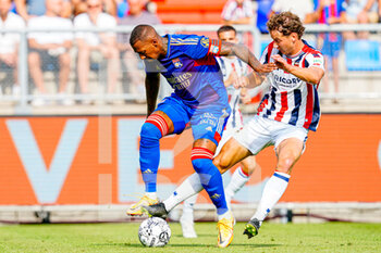 2022-07-23 - Jerome Boateng of Olympique Lyonnais, Wesley Spieringhs of Willem II during the pre-season friendly football match between Willem II and Olympique Lyonnais on July 23, 2022 at Koning Willem II stadion in Tilburg, Netherlands - FOOTBALL - FRIENDLY GAME - WILLEM II V LYON - FRIENDLY MATCH - SOCCER