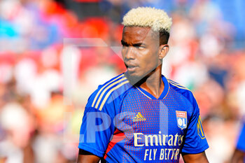 2022-07-24 - Thiago Mendes of Olympique Lyonnais during the Pre-season friendly football match between Feyenoord and Olympique Lyonnais on July 24, 2022 at Stadion Feyenoord in Rotterdam, Netherlands - FOOTBALL - FRIENDLY GAME - FEYENOORD V LYON - FRIENDLY MATCH - SOCCER
