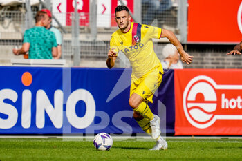 2022-07-24 - Charalampos Lykogiannis of Bologna during the Pre season Friendly football match between AZ and Bologna on July 24, 2022 at AFAS Stadion in Alkmaar, Netherlands - FOOTBALL - FRIENDLY GAME - AZ V BOLOGNA - FRIENDLY MATCH - SOCCER