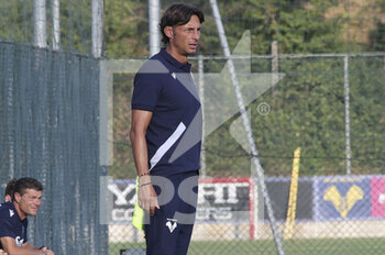 2022-07-30 - Gabriele Cioffi Head Coach of Hellas Verona FC looks during Hellas Verona vs US Cremonese, 5° frendly match pre-season Serie A Tim 2022-23, at Centro Sportivo 