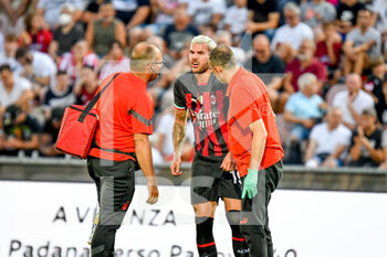 2022-08-06 - Milan's Theo Hernandez injury - LR VICENZA VS AC MILAN - FRIENDLY MATCH - SOCCER