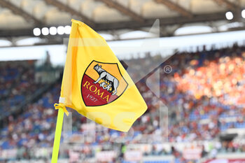 2022-08-07 - symbol of AS Roma during the Pre-Season Friendly 2022/2023  match between AS Roma vs Shakhtar Donetsk  at the Olimpic Stadium in Rome  on 07 August 2022. - FRIENDLY MATCH - ROMA VS SHAKHTAR DONETSK - FRIENDLY MATCH - SOCCER