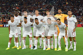 2022-08-07 - Team AS Roma during the Pre-Season Friendly 2022/2023  match between AS Roma vs Shakhtar Donetsk  at the Olimpic Stadium in Rome  on 07 August 2022. - FRIENDLY MATCH - ROMA VS SHAKHTAR DONETSK - FRIENDLY MATCH - SOCCER