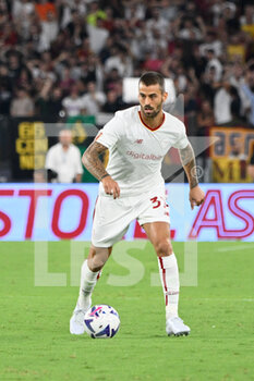 2022-08-07 - Leonardo Spinazzola (AS Roma) during the Pre-Season Friendly 2022/2023  match between AS Roma vs Shakhtar Donetsk  at the Olimpic Stadium in Rome  on 07 August 2022. - FRIENDLY MATCH - ROMA VS SHAKHTAR DONETSK - FRIENDLY MATCH - SOCCER