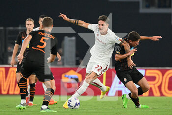 2022-08-07 - Nicolo' Zaniolo (AS Roma) during the Pre-Season Friendly 2022/2023  match between AS Roma vs Shakhtar Donetsk  at the Olimpic Stadium in Rome  on 07 August 2022. - FRIENDLY MATCH - ROMA VS SHAKHTAR DONETSK - FRIENDLY MATCH - SOCCER