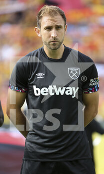 2022-07-30 - Craig Dawson of West Ham during the pre-season friendly football match between RC Lens (RCL) and West Ham United FC on July 30, 2022 at Stade Bollaert-Delelis in Lens, France - FOOTBALL - FRIENDLY GAME - LENS V WEST HAM - FRIENDLY MATCH - SOCCER