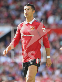 2022-08-01 - Manchester United Forward Cristiano Ronaldo (7) during the Pre-Season Friendly football match between Manchester United and Rayo Vallecano on July 31, 2022 at Old Trafford in Manchester, England - FOOTBALL - FRIENDLY GAME - MANCHESTER UNITED V RAYO VALLECANO - FRIENDLY MATCH - SOCCER