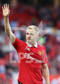 2022-08-01 - Manchester United midfielder Donny Van De Beek (34) during the Pre-Season Friendly football match between Manchester United and Rayo Vallecano on July 31, 2022 at Old Trafford in Manchester, England - FOOTBALL - FRIENDLY GAME - MANCHESTER UNITED V RAYO VALLECANO - FRIENDLY MATCH - SOCCER