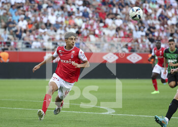 2022-07-31 - Martin Adeline of Reims during the pre-season friendly football match between Stade de Reims and US Sassuolo Calcio on July 31, 2022 at Stade Auguste Delaune in Reims, France - FOOTBALL - FRIENDLY GAME - REIMS V SASSUOLO - FRIENDLY MATCH - SOCCER