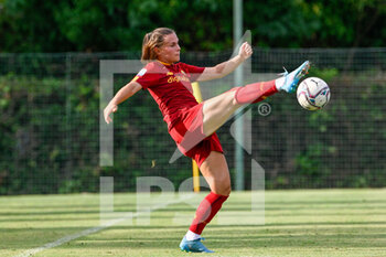 2022-08-11 - Emilie Haavi (AS Roma Women) during the Pre-Season Friendly 2022/2023  match between AS Roma Women vs Fiorentina Femminile at the Coni “Giulio Onesti” Olympic Preparation Center on 11 August 2022. - FRIENDLY MATCH - ROMA WOMEN VS ACF FIORENTINA - FRIENDLY MATCH - SOCCER