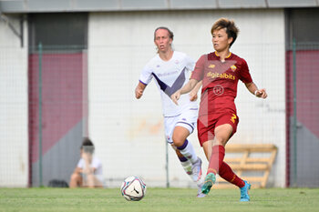 2022-08-11 - Moeka Minami (AS Roma Women)1 during the Pre-Season Friendly 2022/2023  match between AS Roma Women vs Fiorentina Femminile at the Coni “Giulio Onesti” Olympic Preparation Center on 11 August 2022. - FRIENDLY MATCH - ROMA WOMEN VS ACF FIORENTINA - FRIENDLY MATCH - SOCCER
