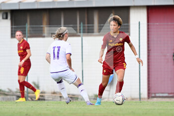 2022-08-11 - Moeka Minami (AS Roma Women) during the Pre-Season Friendly 2022/2023  match between AS Roma Women vs Fiorentina Femminile at the Coni “Giulio Onesti” Olympic Preparation Center on 11 August 2022. - FRIENDLY MATCH - ROMA WOMEN VS ACF FIORENTINA - FRIENDLY MATCH - SOCCER