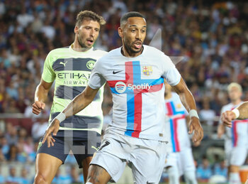 2022-08-24 - Pierre-Emeric Aubameyang of FC Barcelona during the Friendly Football match between FC Barcelona and Manchester City on August 24, 2022 at Camp Nou stadium in Barcelona, Spain - FOOTBALL - FRIENDLY GAME - FC BARCELONA V MANCHESTER CITY - FRIENDLY MATCH - SOCCER