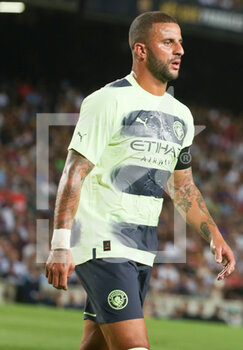 2022-08-24 - Kyle Walker of Manchester City during the Friendly Football match between FC Barcelona and Manchester City on August 24, 2022 at Camp Nou stadium in Barcelona, Spain - FOOTBALL - FRIENDLY GAME - FC BARCELONA V MANCHESTER CITY - FRIENDLY MATCH - SOCCER