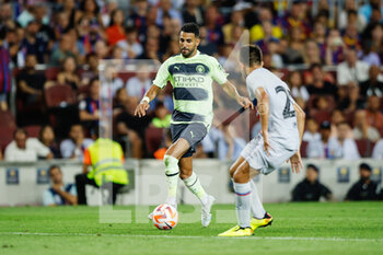 2022-08-24 - Riyad Mahrez of Manchester City during the Friendly Football match between FC Barcelona and Manchester City on August 24, 2022 at Camp Nou stadium in Barcelona, Spain - FOOTBALL - FRIENDLY GAME - FC BARCELONA V MANCHESTER CITY - FRIENDLY MATCH - SOCCER