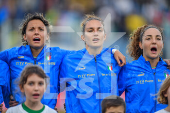 2022-10-10 - Valentina Giacinti - Martina Lenzini -  Maria Luisa Filangeri (Italy) - WOMEN ITALY VS BRAZIL - FRIENDLY MATCH - SOCCER