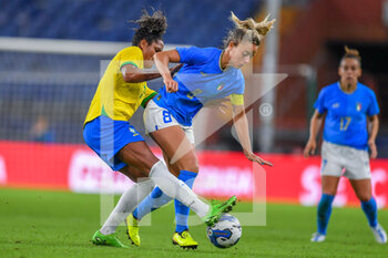 2022-10-10 - Micaelly Brasil Dos Santos (Brazil) - Martina Rosucci (Italy) - WOMEN ITALY VS BRAZIL - FRIENDLY MATCH - SOCCER