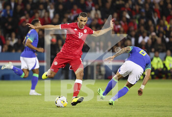 2022-09-27 - Ellyes Skhiri of Tunisia during the International friendly game, football match between Brazil and Tunisia on September 27, 2022 at Parc des Princes stadium in Paris, France - FOOTBALL - FRIENDLY GAME - BRAZIL V TUNISIA - FRIENDLY MATCH - SOCCER
