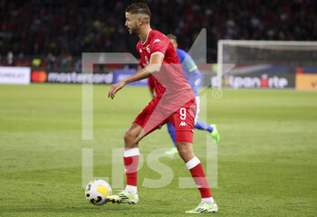 2022-09-27 - Mortadha Ben Ouanes of Tunisia during the International friendly game, football match between Brazil and Tunisia on September 27, 2022 at Parc des Princes stadium in Paris, France - FOOTBALL - FRIENDLY GAME - BRAZIL V TUNISIA - FRIENDLY MATCH - SOCCER