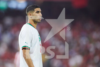 2022-09-27 - Achraf Hakimi of Morocco during the international friendly football match between Paraguay and Morocco on September 27, 2022 at Benito Villamarin Stadium in Sevilla, Spain - FOOTBALL - FRIENDLY GAME - PARAGUAY V MOROCCO - FRIENDLY MATCH - SOCCER