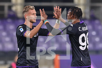 2022-12-21 - Antonin Barak (ACF Fiorentina) celebrates after scoring a goal with Christian Michael Kouakou Kouamé (ACF Fiorentina) - ACF FIORENTINA VS FC LUGANO - FRIENDLY MATCH - SOCCER