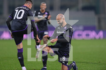 2022-12-21 - Gaetano Castrovilli (ACF Fiorentina) celebrates after scoring a goal with Riccardo Saponara (ACF Fiorentina) - ACF FIORENTINA VS FC LUGANO - FRIENDLY MATCH - SOCCER
