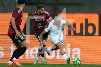 2022-12-22 - Federico Dimarco Inter hindered by Federico Ricci Reggina  - REGGINA VS INTER - FRIENDLY MATCH - SOCCER