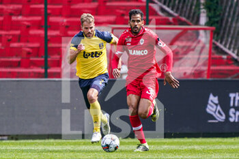 2022-05-01 - Faris Haroun of Royal Antwerp during the Belgian championship Jupiler Pro League football match between Royal Antwerp FC and Royale Union Saint-Gilloise on May 1, 2022 at Bosuilstadion in Antwerp, Belgium - ROYAL ANTWERP FC VS ROYALE UNION SAINT-GILLOISE - BELGIAN PRO LEAGUE - SOCCER