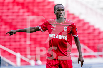 2022-05-01 - Alhassan Yusuf of Royal Antwerp during the Belgian championship Jupiler Pro League football match between Royal Antwerp FC and Royale Union Saint-Gilloise on May 1, 2022 at Bosuilstadion in Antwerp, Belgium - ROYAL ANTWERP FC VS ROYALE UNION SAINT-GILLOISE - BELGIAN PRO LEAGUE - SOCCER