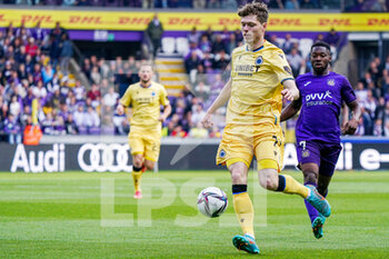 2022-05-01 - Andreas Skov Olsen of Club Brugge during the Belgian championship Jupiler Pro League football match between RSC Anderlecht and Club Brugge on May 1, 2022 at Lotto Park in Brussel, Belgium - RSC ANDERLECHT VS CLUB BRUGGE - BELGIAN PRO LEAGUE - SOCCER