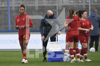 2022-01-05 - Allyson Swaby of AS Roma Women during the Women's Italian Supercup Semi-Final between A.S. Roma Women and A.C. Milan at the Domenico Francioni Stadium on 5th of January, 2022 in Latina, Italy. - AS ROMA VS AC MILAN - WOMEN SUPERCOPPA - SOCCER