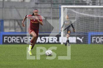 2022-01-05 - Andressa Alves of AS Roma Women during the Women's Italian Supercup Semi-Final between A.S. Roma Women and A.C. Milan at the Domenico Francioni Stadium on 5th of January, 2022 in Latina, Italy. - AS ROMA VS AC MILAN - WOMEN SUPERCOPPA - SOCCER