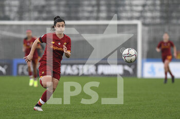 2022-01-05 - Valeria Pirone of AS Roma Women during the Women's Italian Supercup Semi-Final between A.S. Roma Women and A.C. Milan at the Domenico Francioni Stadium on 5th of January, 2022 in Latina, Italy. - AS ROMA VS AC MILAN - WOMEN SUPERCOPPA - SOCCER