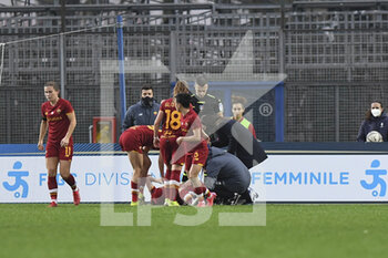 2022-01-05 - Claudia Ciccotti of AS Roma Women during the Women's Italian Supercup Semi-Final between A.S. Roma Women and A.C. Milan at the Domenico Francioni Stadium on 5th of January, 2022 in Latina, Italy. - AS ROMA VS AC MILAN - WOMEN SUPERCOPPA - SOCCER