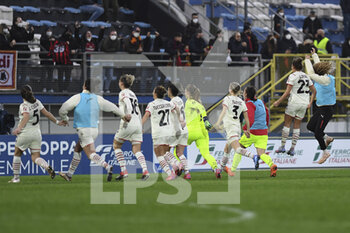 2022-01-05 - A.C. Milan Team during the Women's Italian Supercup Semi-Final between A.S. Roma Women and A.C. Milan at the Domenico Francioni Stadium on 5th of January, 2022 in Latina, Italy. - AS ROMA VS AC MILAN - WOMEN SUPERCOPPA - SOCCER