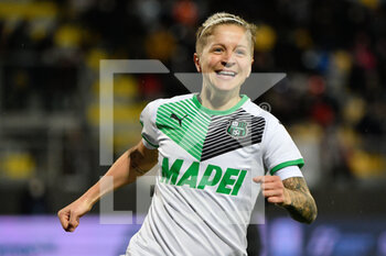 2022-01-05 - Lana Clelland (Sassuolo Women) celebrates after scoring the goal 1-1 during the Italian women's super cup semifinal 2021/2022 match between Juventus Women vs Sassuolo Women at the Benito Stirpe stadium in Frosinone on 05 January 2021. - JUVENTUS FC VS US SASSUOLO - WOMEN SUPERCOPPA - SOCCER