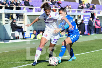 2022-02-12 - Federica Cafferata (Fiorentina Femminile) and Melissa Bellucci (Empoli Ladies) - ACF FIORENTINA VS EMPOLI LADIES - WOMEN ITALIAN CUP - SOCCER