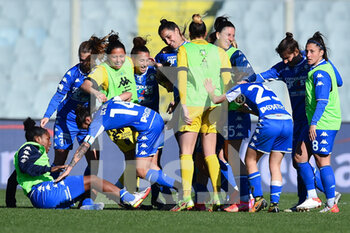 2022-02-12 - Empoli Ladies players celebrate the victory - ACF FIORENTINA VS EMPOLI LADIES - WOMEN ITALIAN CUP - SOCCER