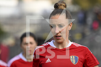 2022-02-13 - Emma Louise Lipman of F.C. Como Women during the quarter-final return match of Women's Coppa Italia between A.S. Roma Women and F.C. Como Women at the stadio Tre Fontane on 13th of February, 2022 in Rome, Italy. - AS ROMA VS FC COMO WOMEN - WOMEN ITALIAN CUP - SOCCER
