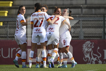 2022-02-13 - Valeria Pirone of AS Roma Women during the quarter-final return match of Women's Coppa Italia between A.S. Roma Women and F.C. Como Women at the stadio Tre Fontane on 13th of February, 2022 in Rome, Italy. - AS ROMA VS FC COMO WOMEN - WOMEN ITALIAN CUP - SOCCER