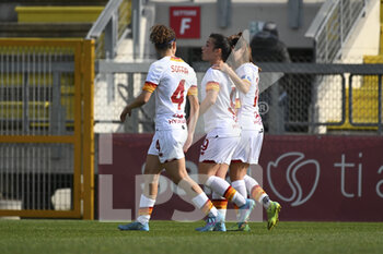 2022-02-13 - Valeria Pirone of AS Roma Women during the quarter-final return match of Women's Coppa Italia between A.S. Roma Women and F.C. Como Women at the stadio Tre Fontane on 13th of February, 2022 in Rome, Italy. - AS ROMA VS FC COMO WOMEN - WOMEN ITALIAN CUP - SOCCER