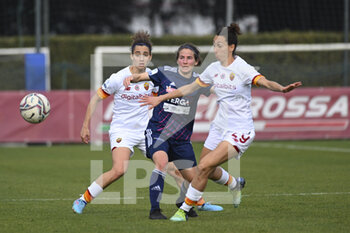 2022-02-13 - Paloma Lazaro of AS Roma Women during the quarter-final return match of Women's Coppa Italia between A.S. Roma Women and F.C. Como Women at the stadio Tre Fontane on 13th of February, 2022 in Rome, Italy. - AS ROMA VS FC COMO WOMEN - WOMEN ITALIAN CUP - SOCCER