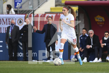 2022-02-13 - Benedetta Glionna of AS Roma Women during the quarter-final return match of Women's Coppa Italia between A.S. Roma Women and F.C. Como Women at the stadio Tre Fontane on 13th of February, 2022 in Rome, Italy. - AS ROMA VS FC COMO WOMEN - WOMEN ITALIAN CUP - SOCCER